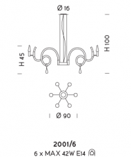 Подвесной светильник Sylkom Street 2001/6