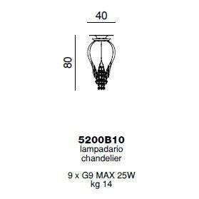 Потолочный светильник Beby Group Bouquet 5200B10 Gold Chrome Diamond Потолочный светильник Beby Group Bouquet 5200B10 Gold Chrome Diamond