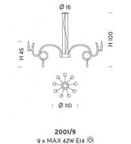 Подвесной светильник Sylkom Street 2001/9