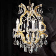 Люстра Beby Group Novecento 495/3 Light gold CUT CRYSTAL