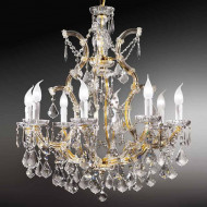 Люстра Beby Group Novecento 725/8 Light gold CUT CRYSTAL