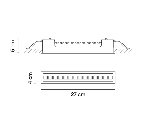 Потолочный светильник Vibia Line 3505 Потолочный светильник Vibia Line 3505