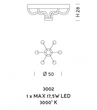 Потолочный светильник Sylkom Festa 3002 Потолочный светильник Sylkom Festa 3002