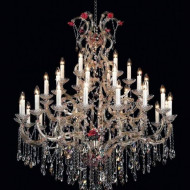 Люстра Beby Queen of Roses 9000B18 Light gold Swarovski Almond