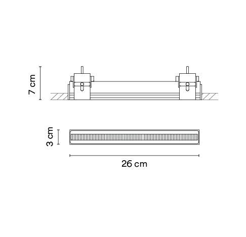 Потолочный светильник Vibia Line 3508 Потолочный светильник Vibia Line 3508