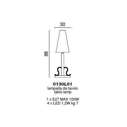 Настольная лампа Beby Golden Rose 0130L01 Light gold BB 999 SW Bronze Shade