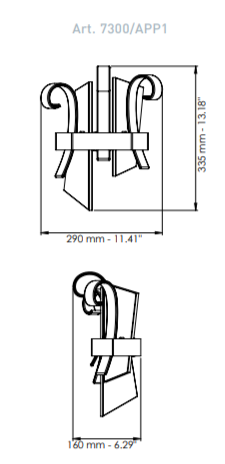 Настенный светильник Patrizia Volpato Vela 7300 Настенный светильник Patrizia Volpato Vela 7300