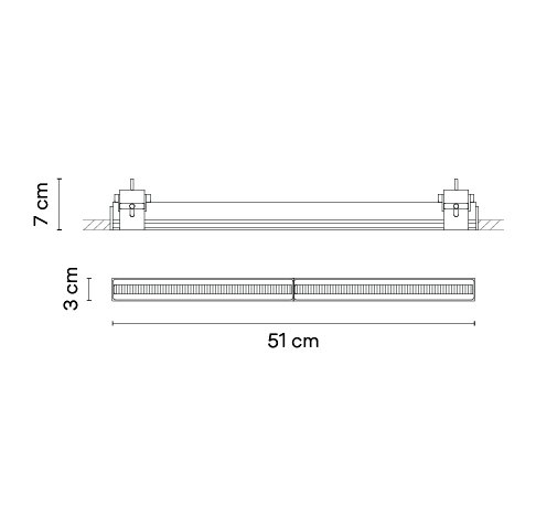 Потолочный светильник Vibia Line 3513