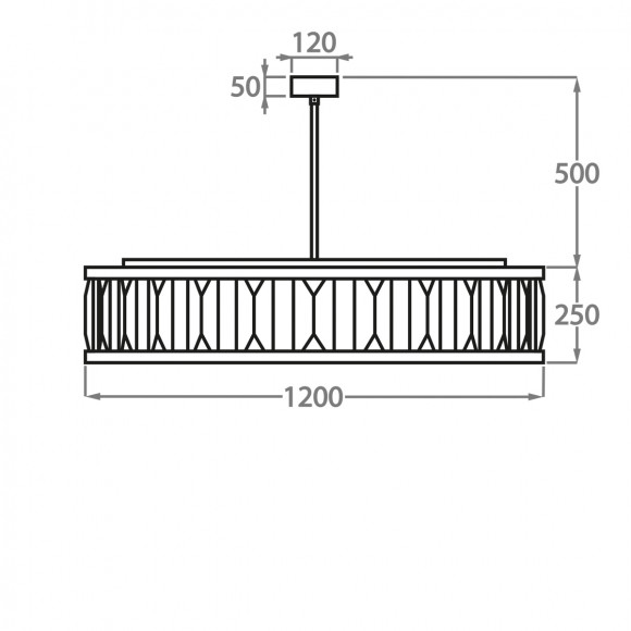 Люстра на штанге Bella Figura Mayfair CL550