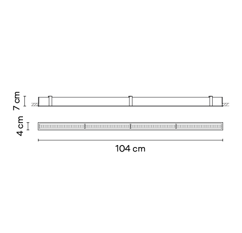 Потолочный светильник Vibia Line 3515 Потолочный светильник Vibia Line 3515