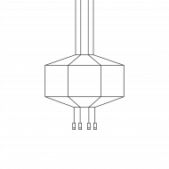 Подвесная люстра Vibia Wireflow 0399 Подвесная люстра Vibia Wireflow 0399