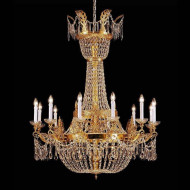 Люстра Beby Group Opera 2000/12+4 Light gold CUT CRYSTAL