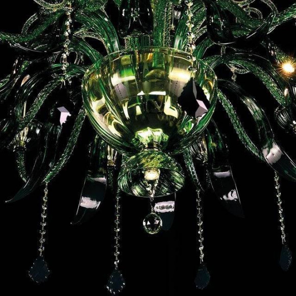 Люстра Beby Group Garden Party 7800B01 Light gold Green Tuscany Swarovski Plaque