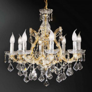 Люстра Beby Group Novecento 730/8 Light gold CUT CRYSTAL