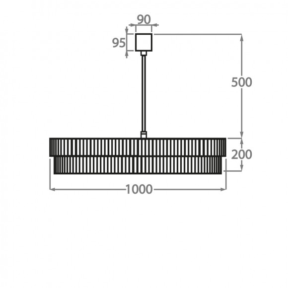 Люстра на штанге Bella Figura Mayfair CL170
