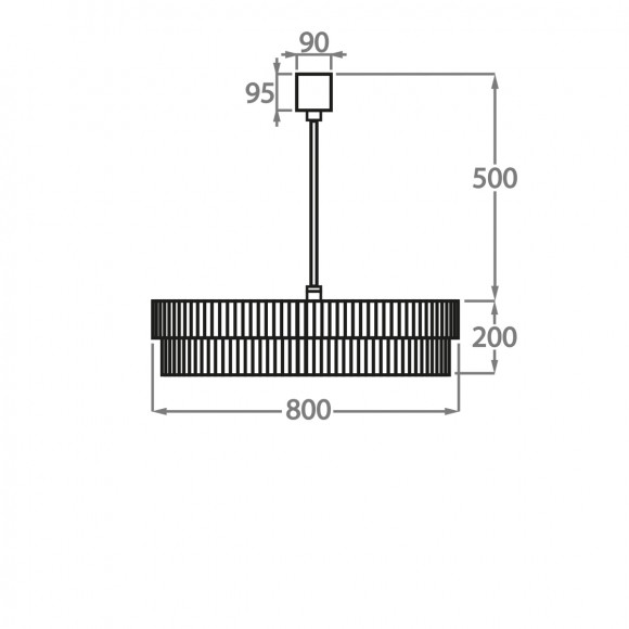 Люстра на штанге Bella Figura Mayfair CL170