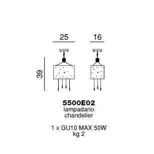 Подвесной светильник Beby Group Crystal dream 5500E02 Chrome White Swarovski Подвесной светильник Beby Group Crystal dream 5500E02 Chrome White Swarovski