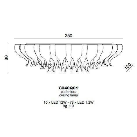 Потолочный светильник Beby Group Nymphea 8040Q01 Light gold Golden Portoino Потолочный светильник Beby Group Nymphea 8040Q01 Light gold Golden Portoino
