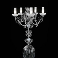 Настольная лампа Beby Star 0122L01 Chrome Silver Grey White Pearls Настольная лампа Beby Star 0122L01 Chrome Silver Grey White Pearls