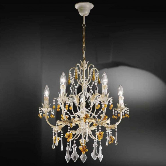 Люстра Beby Group Fruit 101/5 White Leather 01 Straw Colored Grapes