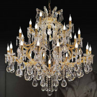 Люстра Beby Group Novecento 960/28+2 Light gold CUT CRYSTAL