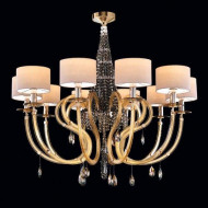 Потолочная люстра Beby Group Crystal rain 0230B02 Light gold 666 SW Golden Teak