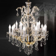 Люстра Beby Group Novecento 6308/10+5 Light gold HALF CUT