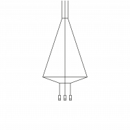 Подвесная люстра Vibia Wireflow 0404 Подвесная люстра Vibia Wireflow 0404