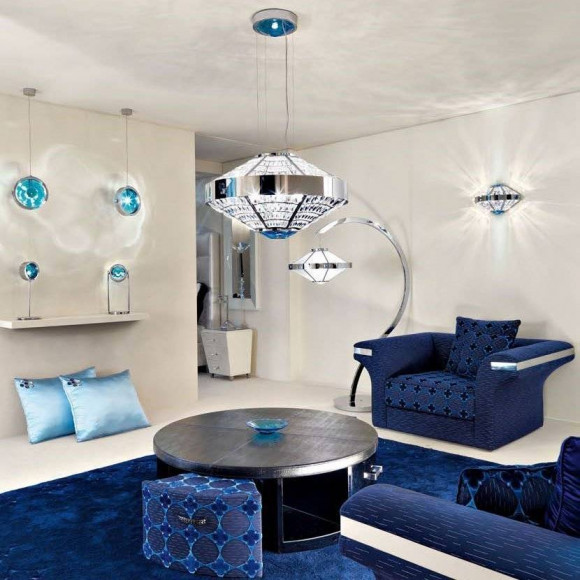 Подвесной светильник Beby Group Stone 5150E03 Chrome Turquoise Подвесной светильник Beby Group Stone 5150E03 Chrome Turquoise