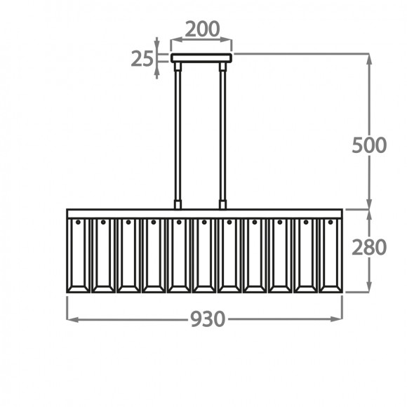 Люстра на штанге Bella Figura Mayfair CL110