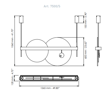 Подвесная люстра Patrizia Volpato Luna Nuova 7500/S Подвесная люстра Patrizia Volpato Luna Nuova 7500/S