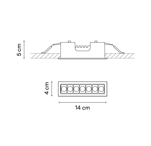 Потолочный светильник Vibia Line 3550