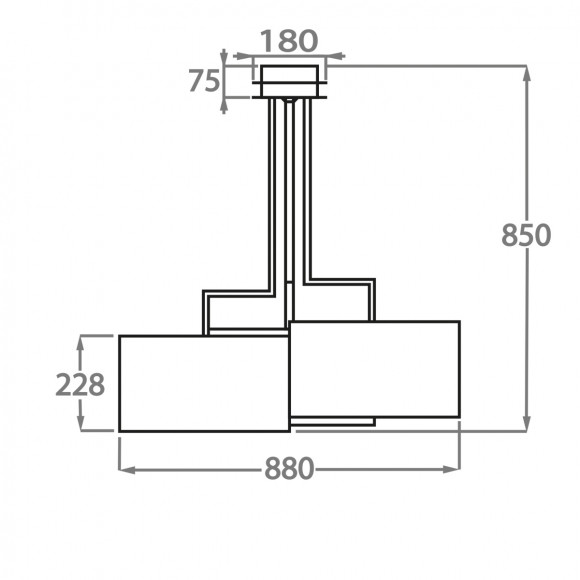 Люстра на штанге Bella Figura Mayfair CL100-3 Люстра на штанге Bella Figura Mayfair CL100-3