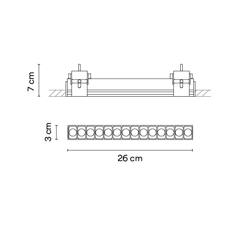 Потолочный светильник Vibia Line 3558 Потолочный светильник Vibia Line 3558