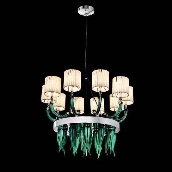Люстра Beby Group Prive 0220B04 Chrome Emerald White Люстра Beby Group Prive 0220B04 Chrome Emerald White